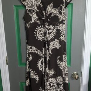 Elegant Black and Cream Women's Dress